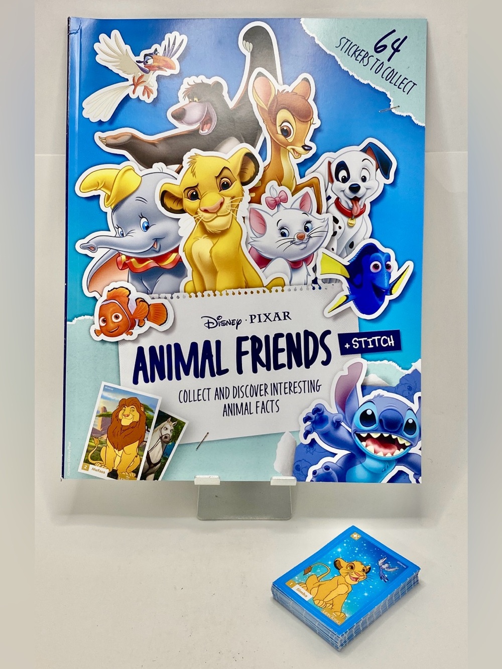 ✅ Disney Pixar Animal Friends + Stitch Set Of 1 Album & 61 Stickers (1-61) New